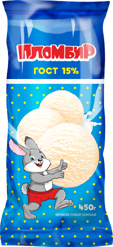 Мороженое Айс Групп Пломбир ванильный, 15%