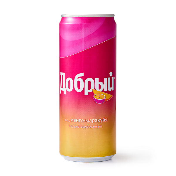 Напиток Добрый со вкусом Манго-Маракуйя газированный,250мл
