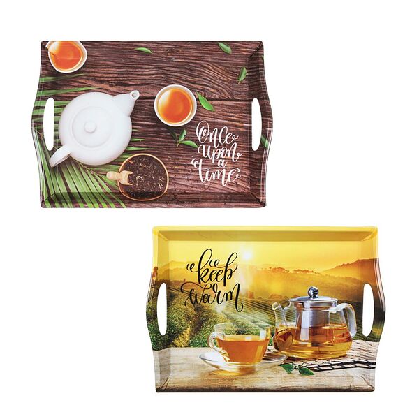 Vetta аромат чая поднос, пластик, 35х25х3,8см, 2 дизайна