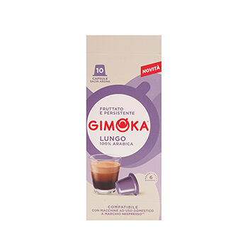Кофе в капсулах формата Nespresso Gimoka Lungo 10 капсул Италия