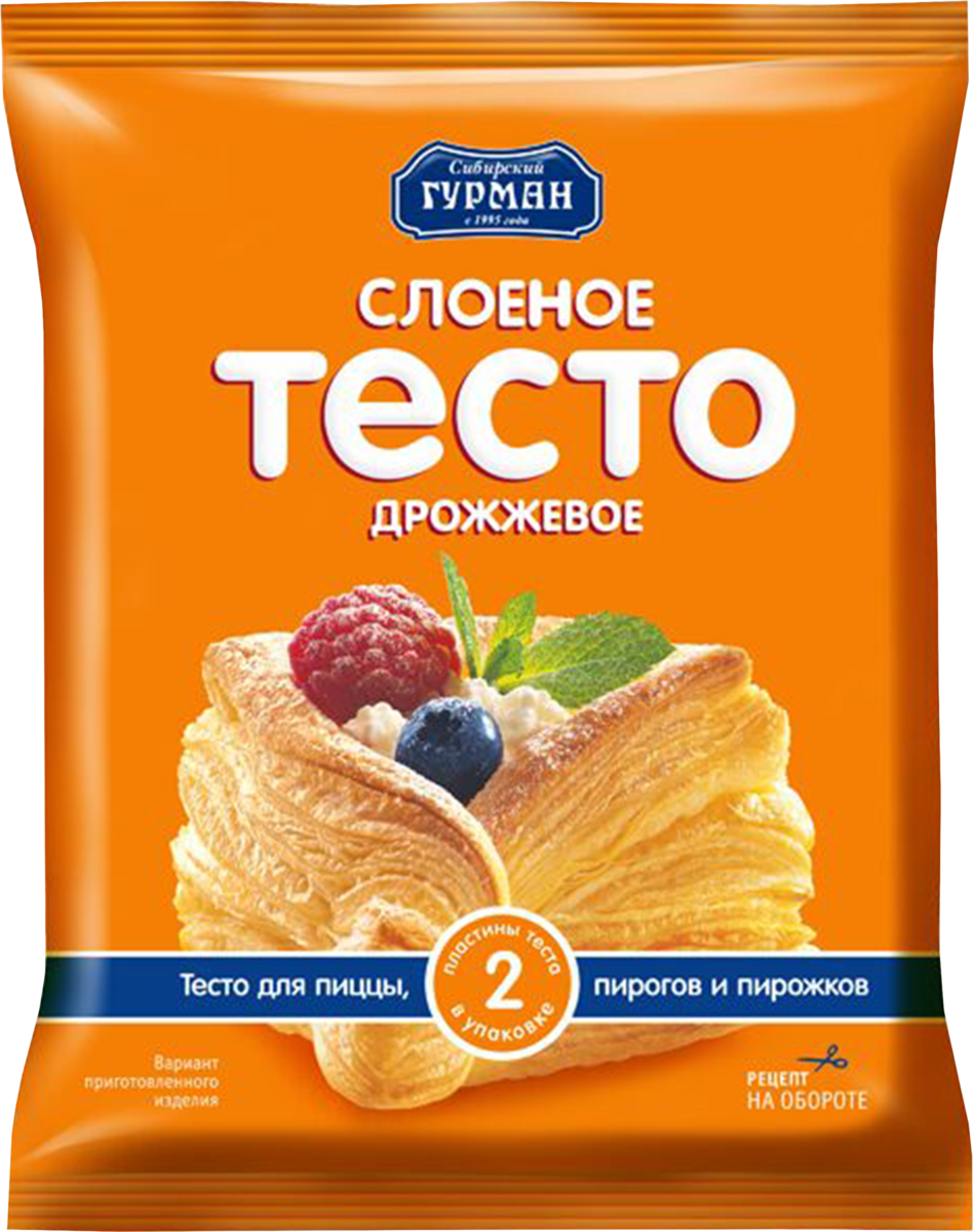 

Тесто слоеное Сибирский Гурман дрожжевое