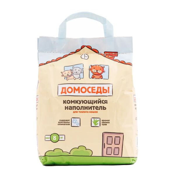 Наполнитель для кошачьего туалета, комкующийся