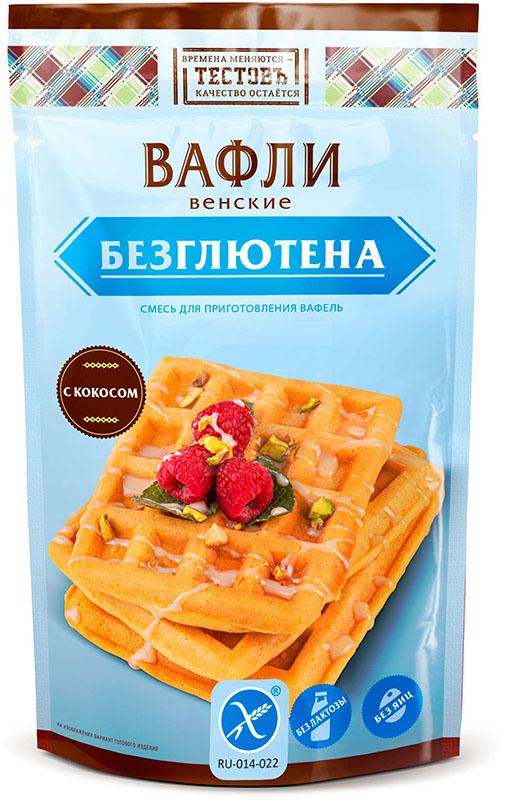 

Смесь Тестовъ для приготовления Вафель кокос