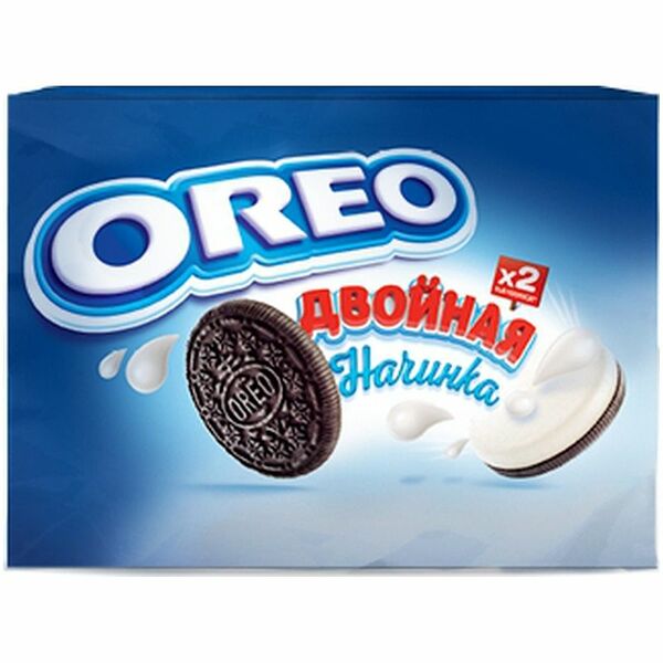 Печенье Oreo с какао и двойной начинкой ваниль, 170г