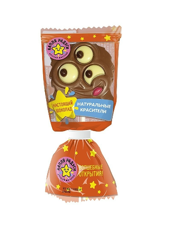 Шоколад фигурный Капля Радуги Шокомонстрики с печеньем на палочке, в ассортименте