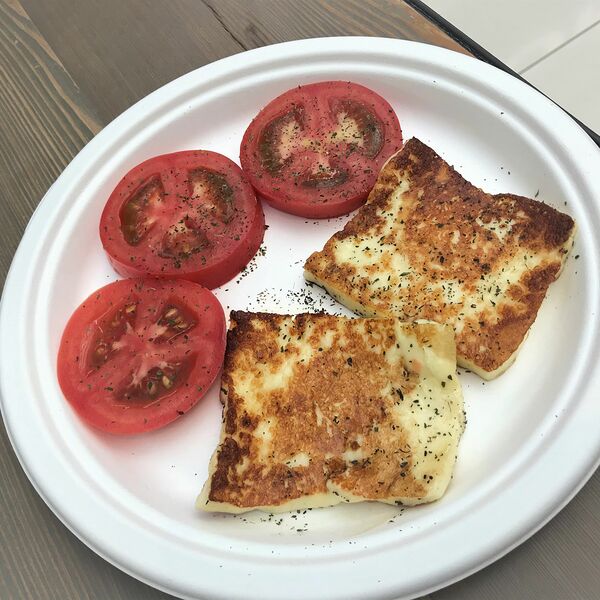 Жаренный сыр халлуми