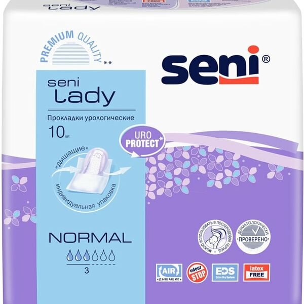 Прокладки Seni Lady Normal урологические 10шт