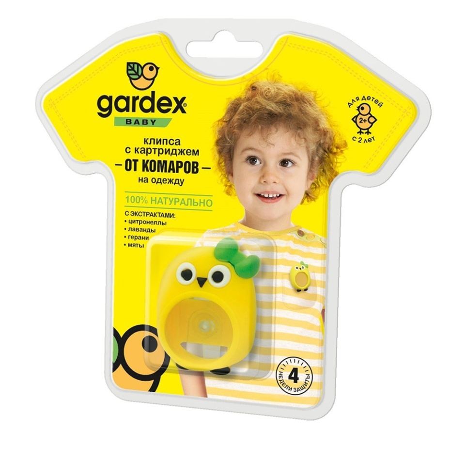 

Клипса Gardex Baby со сменным картриджем от комаров в ассортименте