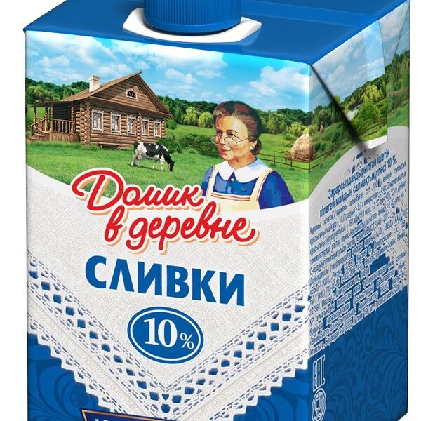 Сливки Домик в деревне 10%