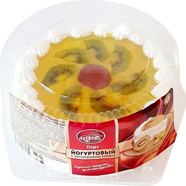 Торт Агава Йогуртовый с Виноградом Киви