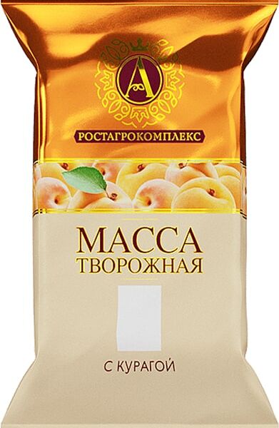 Масса творожная А.РостАгроКомплекс с курагой 20% 180г