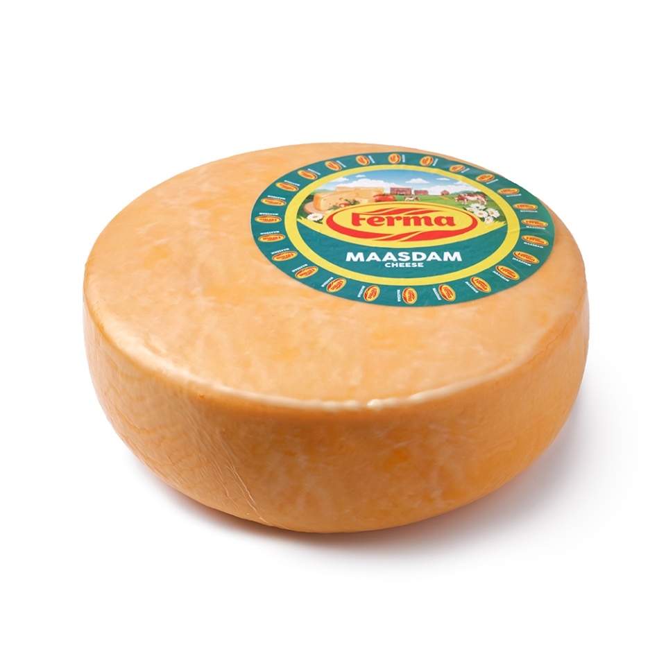 

Сыр Ferma Маасдам 45% Азербайджан, весовой