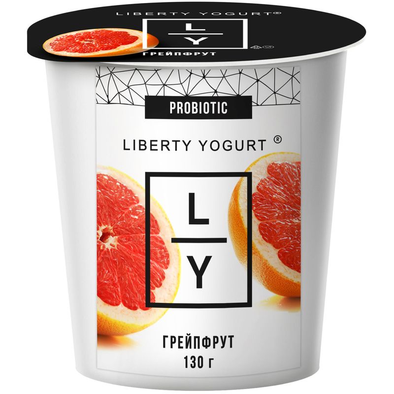 

Йогурт Liberty yogurt с грейпфрутом 2,9%, бзмж 130 г