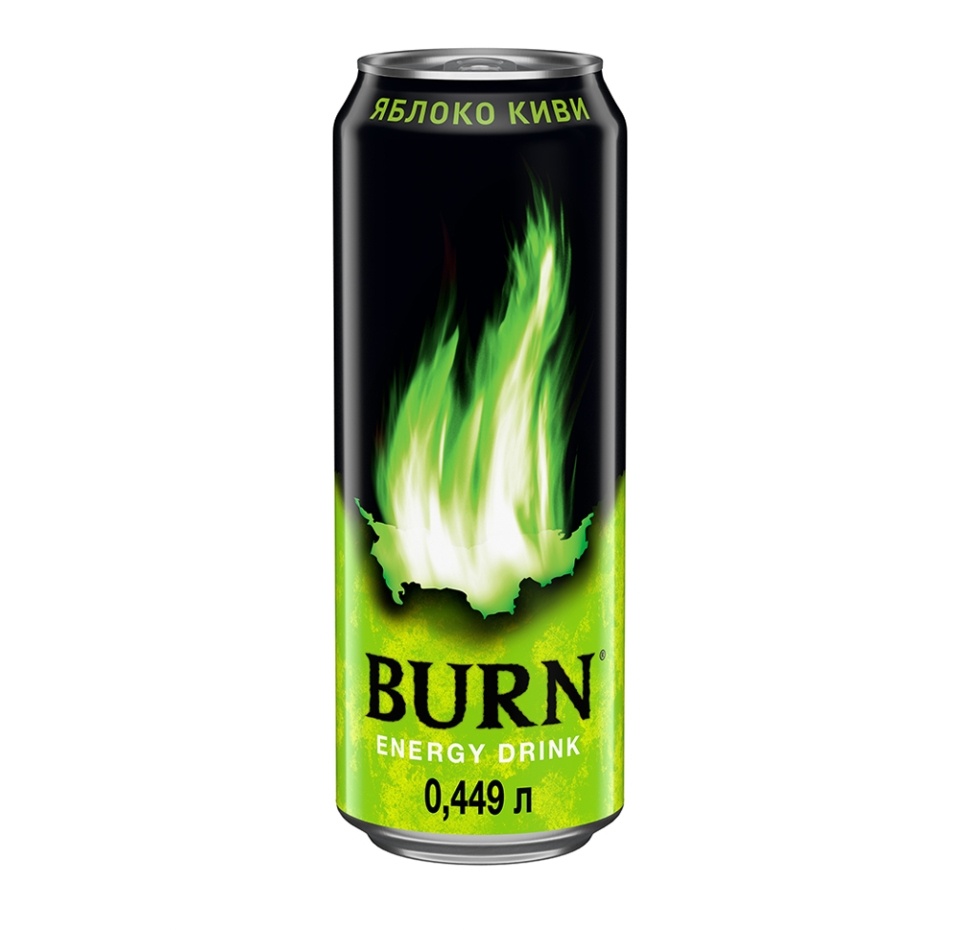 

Напиток энергетический Burn Яблоко-киви 449 мл