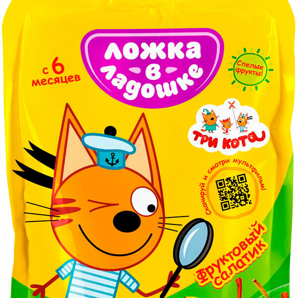 Пюре Ложка в ладошке банан, груша, яблоко 90 г