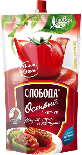 

Кетчуп Слобода Острый 320 г