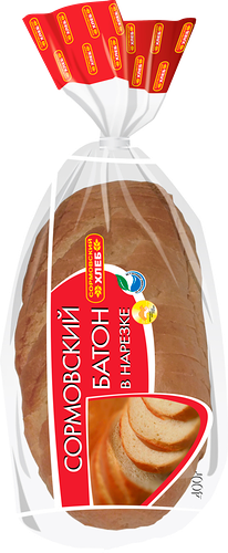 Батон Сормовский Хлеб Сормовский нарезанный 400г