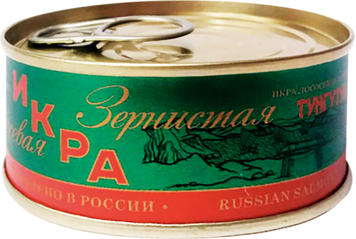 

Икра красная лососевая Тунгутун структурированная зернистая 95 г