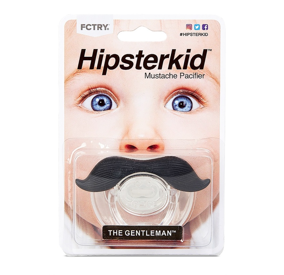 

Пустышка Mustachifier "The Gentleman" с рождения, силикон Jailbreak Toys,Inc.