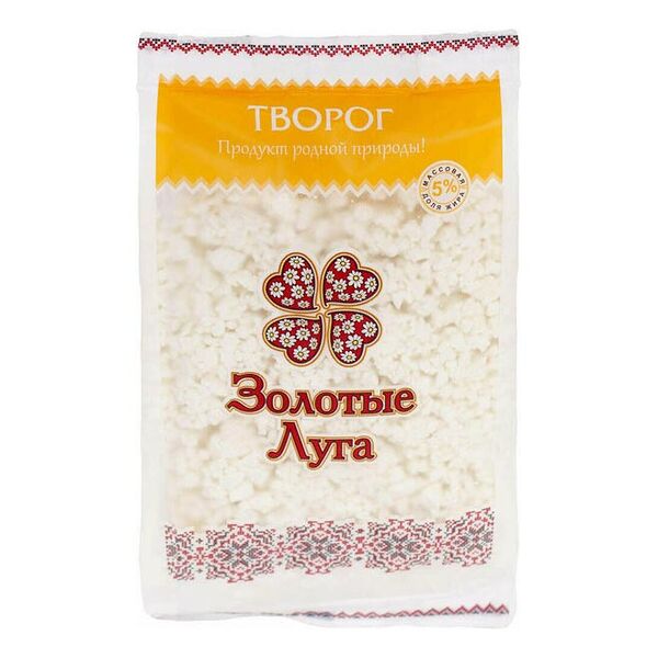 Творог Золотые луга 5%, 350г