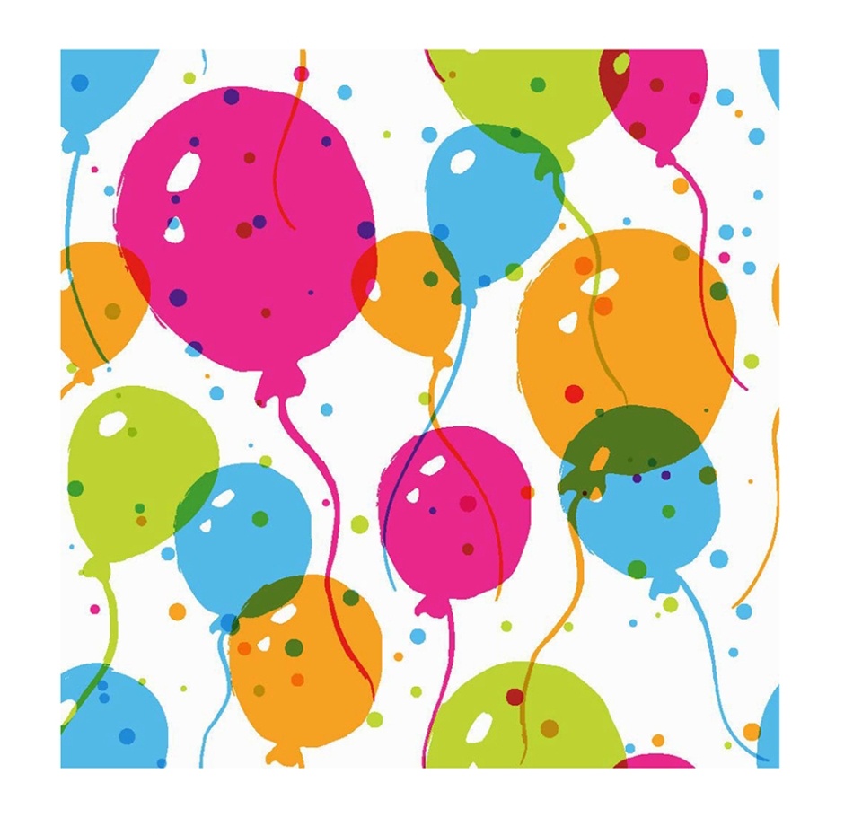 

Салфетки бумажные Paper+Design Splash Balloons 3-сл. 33 см 1 шт Германия