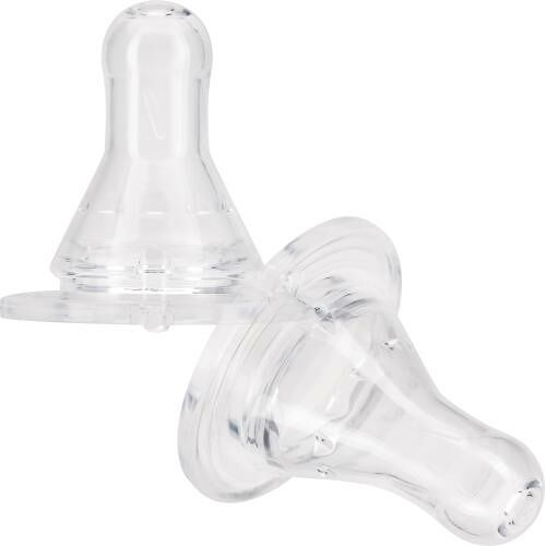 Соска Курносики молочная классическая силиконовая быстрый поток с 6 месяцев арт. 12057 2 шт 