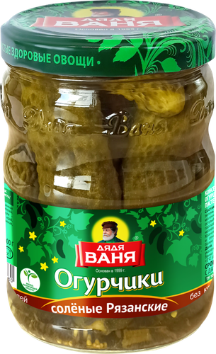 

Огурцы солёные Дядя Ваня Рязанские 950 г
