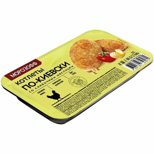 Котлеты Морозофф По-Киевски из мяса птицы со сливочным маслицем замороженные, 500г