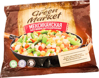 Овощи замороженные смесь мексиканская Green Market, 400 г