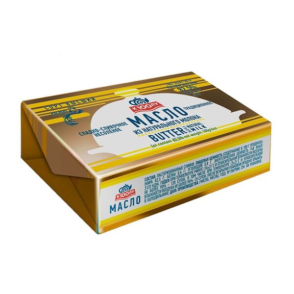 Масло сладко-сливочное несолёное «Традиционное» 82.5%, «Городецкий Мз», 180 г, Россия, БЗМЖ