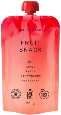 Пюре Nutrino Lab Яблоко персик клубника малина без сахара 200 г