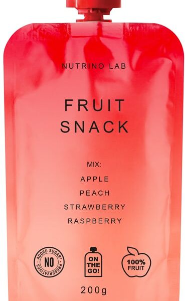 Пюре фруктовое Nutrino Lab Яблоко-Персик-Клубника-Малина 200г