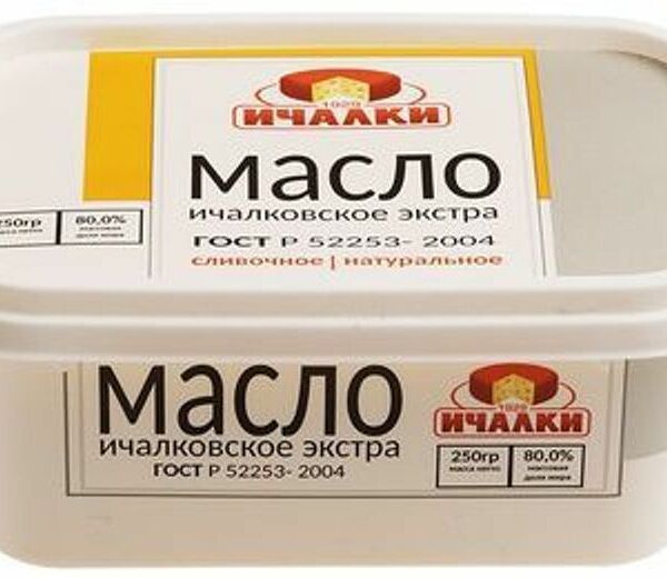 Масло сливочное Ичалки Ичалковское экстра 80%