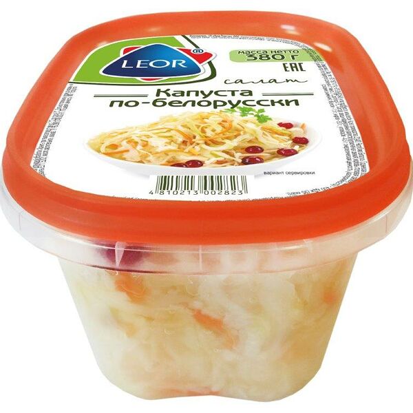 Салат Капуста по-белорусски Леор Пластик вес 380 г.