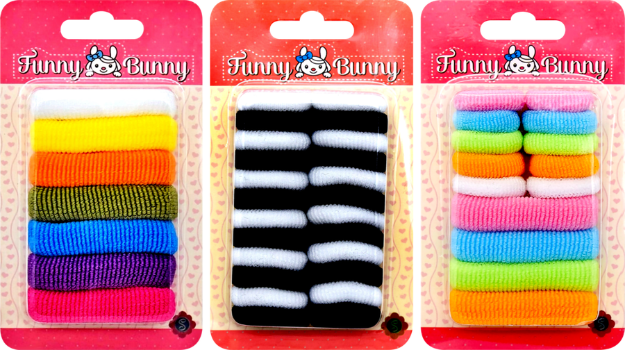 

Набор резинок для волос SWEETORNAMENT Funny Bunny, в ассортименте