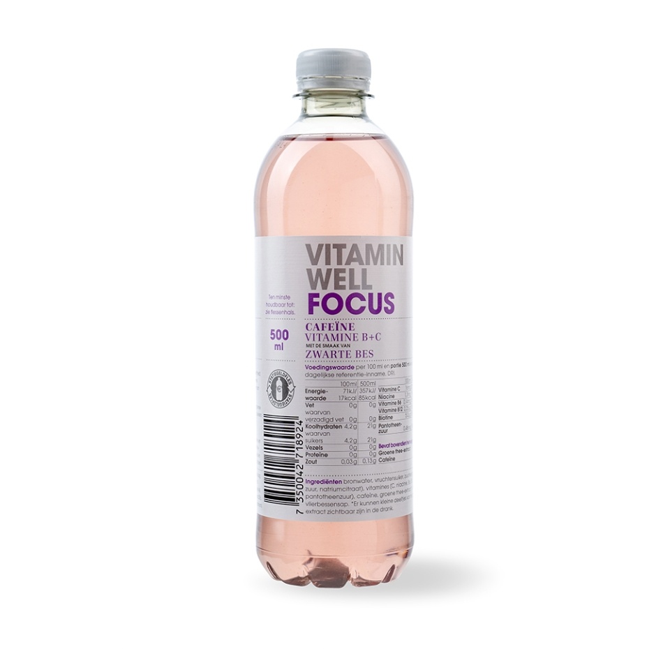 

Напиток безалкогольный Vitamin Well Focus со вкусом черной смородины, обогащенный витаминами и минералами 0.5л, Нидерланды