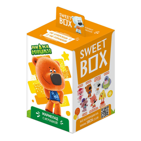 Мармелад жевательный SWEET BOX Ми-ми-мишки с игрушко в ассортименте