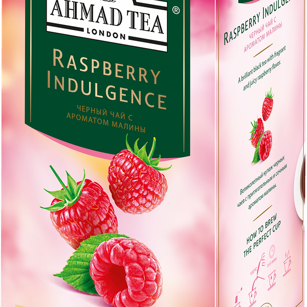 Чай черный Ahmad Tea Малиновое лакомство 25 пак, 37.5г