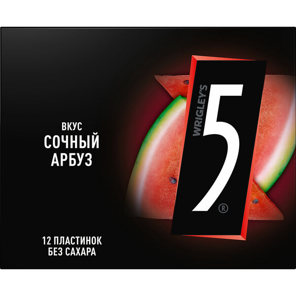 Жевательная резинка 5 CYCLONE арбузный шквал вес 31,2г Wrigley РОССИЯ