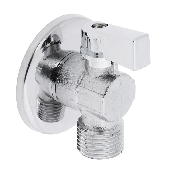 Fresso кран шаровый угловой для подкл. стац. приборов с отражателем, 1/2