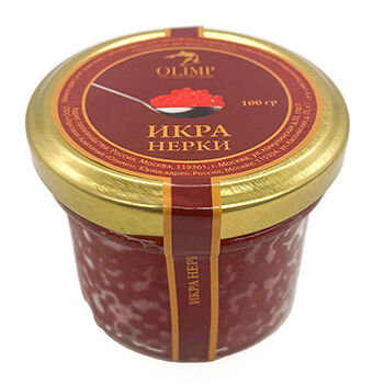 Икра лососевая Олимп зернистая нерки 100г, Россия