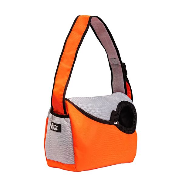 Слинг для переноски кошек и собак, 27x16x36 см, оранжевый