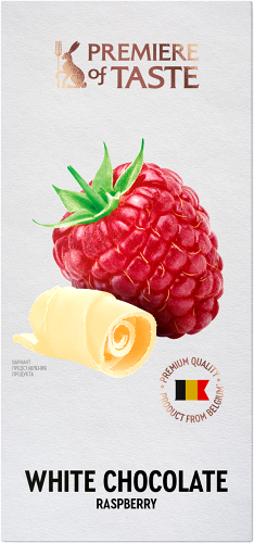 Шоколад Premiere Of Taste белый с малиной 80 г