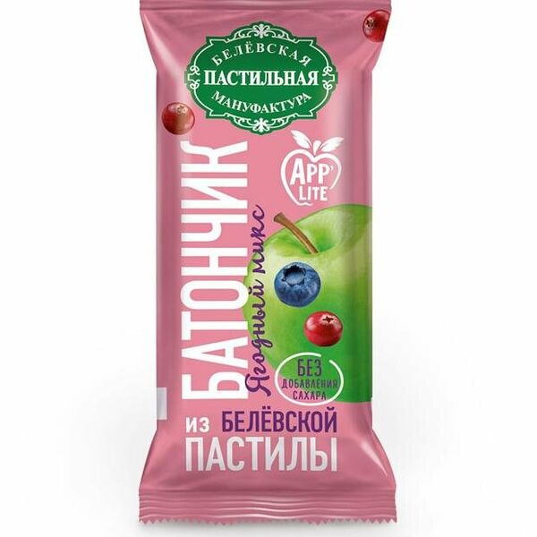 Батончик из пастилы Белевская пастильная мануфактура ягодный микс