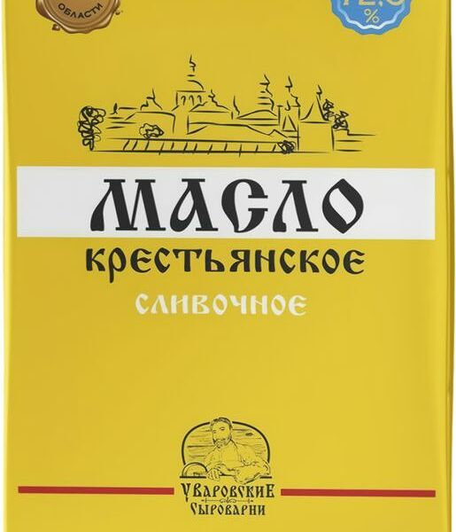 Масло Уваровские сыроварни Традиционное сливочное 72.5% 170г