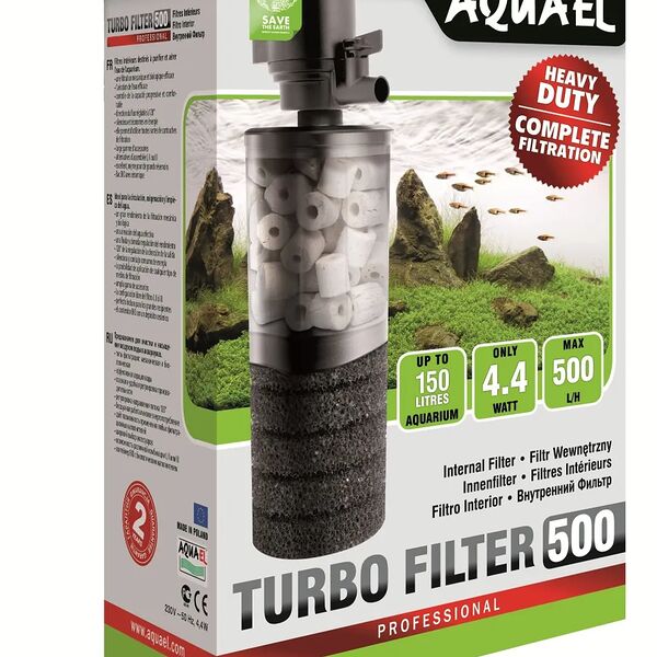 Внутренний фильтр Aquael Turbo 500 л/ч для аквариумов до 150 л