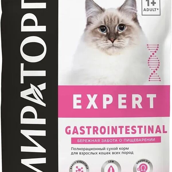 Полнорационный сухой корм Winner Expert Gastrointestinal для взрослых кошек всех пород Мираторг 0,4кг