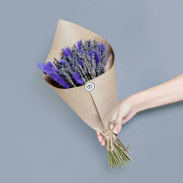 Монобукет из Лаванды и Лагуруса