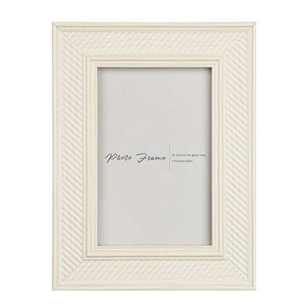 Фоторамка, 10х15 см, полистирол, цвет белый, арт.3-33