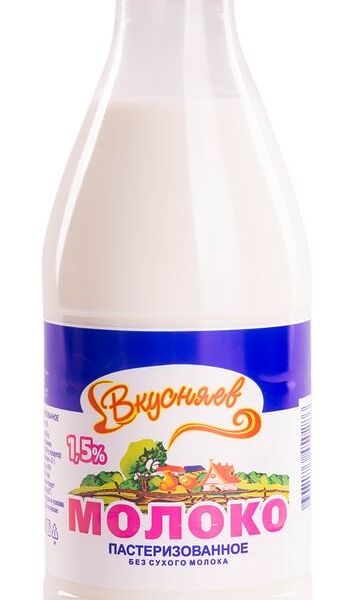 Молоко пастеризованное Вкусняев 1,5%